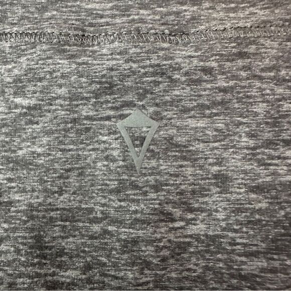 Ivivva Kids Mindful Moments Gray Long Sleeve Top Size 10 Athletic blue trim - Picture 5 of 5